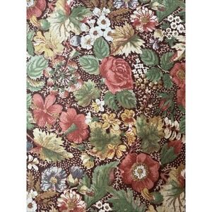 Vintage Concord Fabric Muted Pink Blue Flowers Green Leaves  3/4 Yard 44" Wide